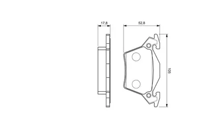 BOSCH 0986460002 Fren Balatası Arka V-Class 638/2 96>03 Vıto 638 96>03 