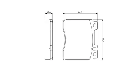 BOSCH 0986460976 Fren Balatası On S-Class W140 91>98 C140 92>99 