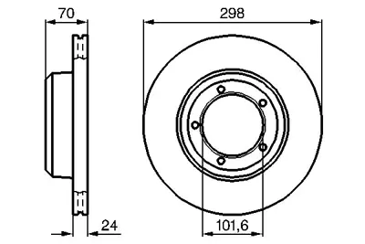BOSCH 0986478824 Fren Dıskı On Defender Land Rover 