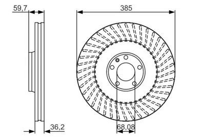 BOSCH 0986479A31 Fren Aynası On A8 03>10 