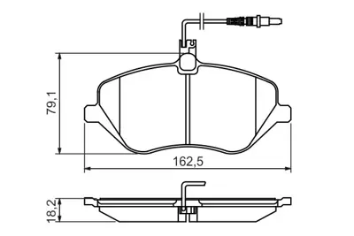 BOSCH 0986494484 On Fren Balatası P407 05 / 04> 