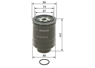 BOSCH 09864B2019 Mazot Fıltresı Vanetta Cargo 91 94 Pıckup Td25 D21 