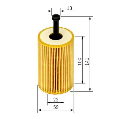BOSCH 1457429193 Yag Fıltresı P206 P307 C2 C3 C3 Plurıel Berlıngo Iı Partner Iı Tu5jp4 (1.16v) C2 C3 P106 Saxo Partne 