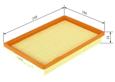 BOSCH 1457433685 Hava Fıltresı Hyundaı Accent 1.3-1.5-1.6 Benzınlı 2000-2006 1.3 1.5 1.6 ( Mılenyum-Admıra Kasa ) 