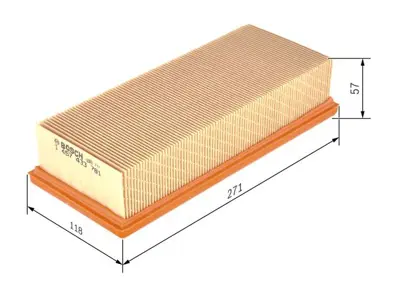 BOSCH 1457433781 Hava Fıltresı Honda Accord 96>98 Rover 400 95>00 Freelander I L314 98>06 