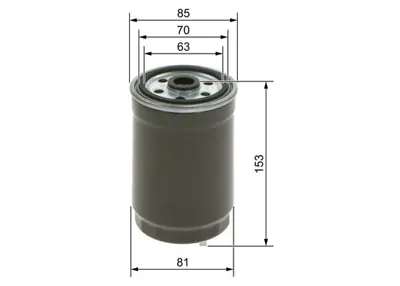 BOSCH 1457434194 Mazot Fıltresı Punto Iı 1.9td / 1.9jtd 80 / 86hp Sorento 2.5crdı 02> Boxer Iı Jumper Iı Dw10td 2.8hd 