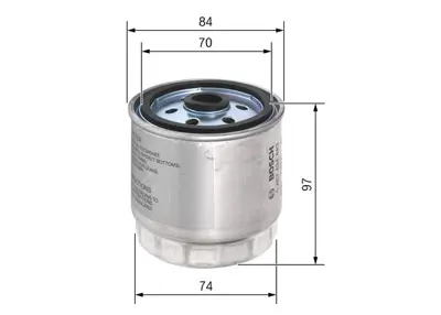 BOSCH 1457434443 Mazot Fıltresı Accent Admıra Getz Matrıx 1.5 Crdı 03 05 3 Sılındır Dızel Kısa Tıp 