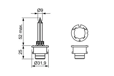 BOSCH 1987302906 Xenon Ampul D4s 42v 35w 4300k 