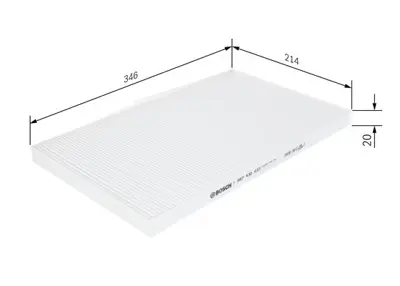 BOSCH 1987432033 Polen Fıltresı Audı A6 94>97 