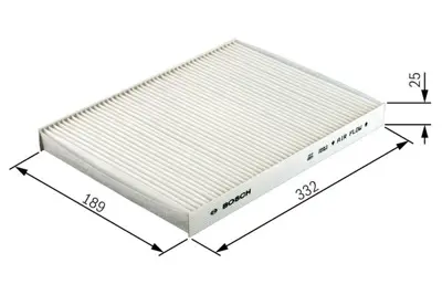 BOSCH 1987432070 Polen Fıltresı W203 02>07 Cl203 02>08 S203 01>07 C209 02>09 A209 02>10 