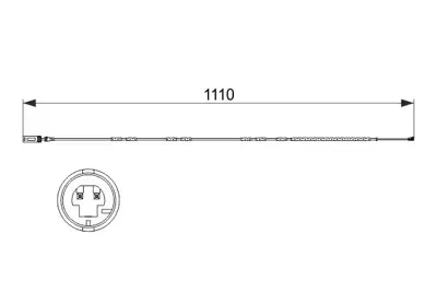 BOSCH 1987473515 Balata Fısı Arka Bmw E87 E90 E92                                 
