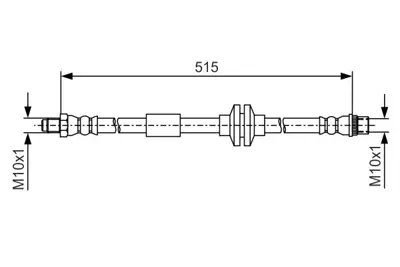 BOSCH 1987481A16 Fren Hortumu Arka Master Iıı 2.3 Dcı 10> 