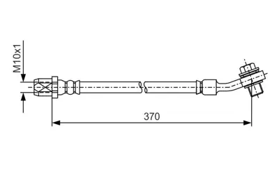 BOSCH 1987481A42 Fren Hortumu Arka W205 14> S205 14> C205 15> A205 16> W213 16> C238 16> C253 17> 