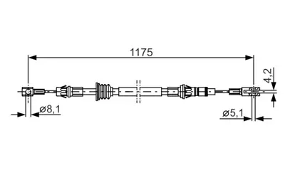 BOSCH 1987482012 El Fren Telı On Movano Master 1,9 2,5dcı 00> 