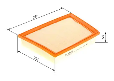 BOSCH F026400360 Hava Fıltresı Bmw F40 F44 F45 F46 F48 F39 Mını F54 F55 F56 F57 F60 