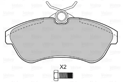 VALEO 670418 Arka Fren Balatası C5 1.8 16v.2.0 16v.2.0 2.2 Hdı.3.0 V6 03 / 01> 