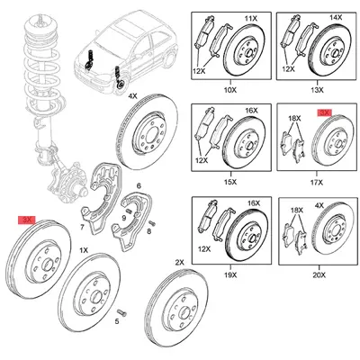 BOSCH 0986479S55 Ön Fren Diski 569006, 93175376, 95526653