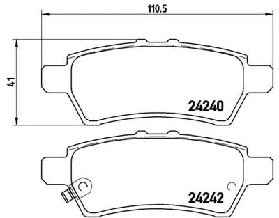 VALEO 670730 Arka Fren Balatası Patfınder 2,5dcı 4x4 05-11 Navara 05-11 