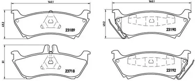VALEO 670813 Fren Balatası Arka Ml-Class W163 98>05 