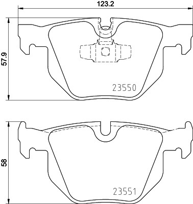 VALEO 670885 Fren Balatası Arka Bmw E90 E91 E92 E93 