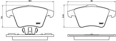 VALEO 671492 On Fren Balatası (17 Inc) / (Kablolu) Transporter T5 03>09 