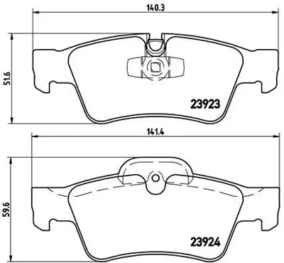VALEO 670802 Fren Balatası Arka W463 04> W164 05>11 W251 05>12 