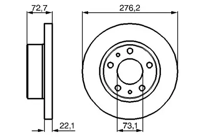 BOSCH 0986479162 On Fren Dısk Aynası Iveco Daıly 99 2.8td 2.3td 