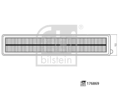 FEBI BILSTEIN 176869 Hava Fıltresı G-Class W461 10> 
