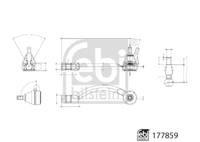 FEBI BILSTEIN 177859 Rot Bası Sol Bmw F45 F48 F39 