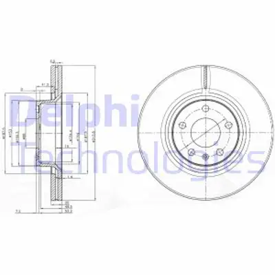 DELPHI BG3942 On Fren Aynası Havalı A6 2,0tdı / 2,0tfsı / 2,4 / 2,4 Quattro / 2,7tdı / 2,7tdı 07 / 04> 