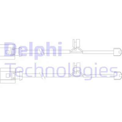 DELPHI LZ0205 Fren Ikaz Kablosu On 2adet 375 Mm Touareg 3.0 Tdı 3.6 10> Cayenne 08> 380mm 