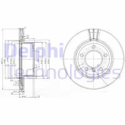DELPHI BG3900C Fren Dıskı On Havalı Bmw E81 E82 E87 E88 E90 
