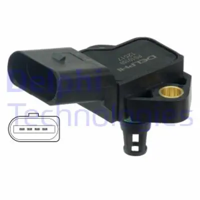 DELPHI PS10159 Map Basınc Sensoru Beetle Passat 01>15 Cc Golf V Vı Jetta 06> A3 A4 A6 Tt 01> 