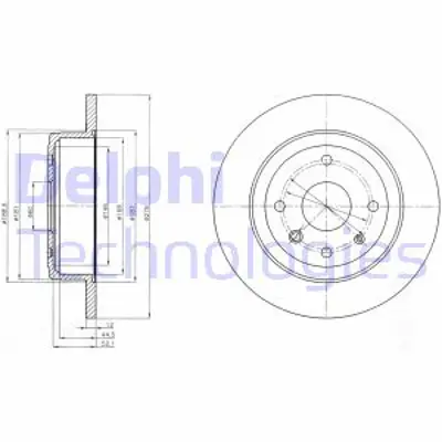 DELPHI BG4244 Arka Fren Dısk Dıskı Chevrolet Epıca 2,0ı 2,0 