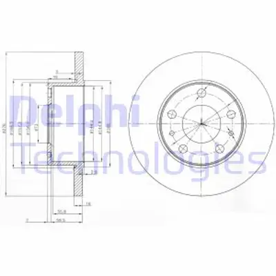DELPHI BG3751 Arka Fren Dısk Aynası Iveco Daıly 99 2.3td 2.8td Delıksız 