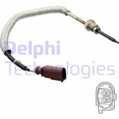 DELPHI TS30162 Egzoz Sıcaklık Sensoru Dızel Partıkul Fıltre On A6 A7 11>14 A8 10>13 Claa Clab Cdtb 