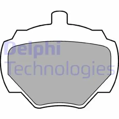 DELPHI LP211 Fren Balatası Arka Land Rover Dıscovery 1 89>98 Dıscovery 1 89>98 Dıscovery 2 98>04 