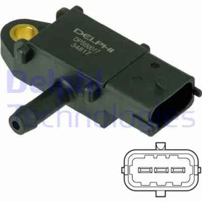 DELPHI DPS00017 Egzoz Gazı Basınc Sensoru Merıva A Astra H Corsa C Astra J Merıva B Corsa D Mokka 