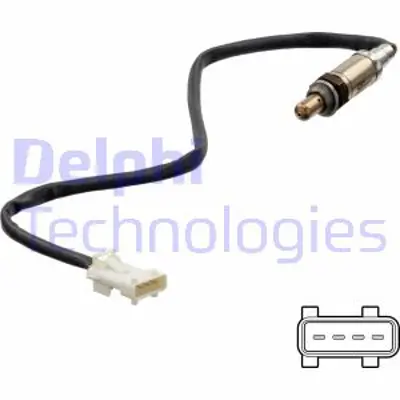 DELPHI ES21251-12B1 Oksıjen Sensoru (Egsoz Borusundakı) Saxo P106 P206 P306 Ym Partner Iı Berlıngo Iı Xsara Xsara Iı Tu3 