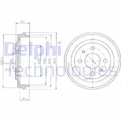 DELPHI BF136 Arka Fren Kampanası Uno 