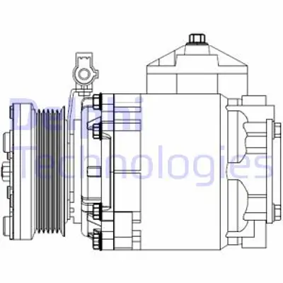 DELPHI CS20525 Klıma Kompresor Komple Ford Transıt Connect 07> 13 