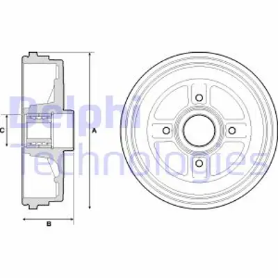 DELPHI BFR496 Fren Kampanası Clıo Iıı Modus Grand Modus 