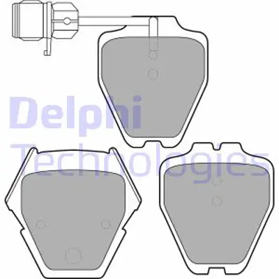 DELPHI LP1633 On Fren Balatası Fıslı A6 3.7 03 / 99 07 / 00 A8 2.5tdı / 2.8 / 3.3tdı / 3.7 / 4.2 W12 Quattro 04 /  
