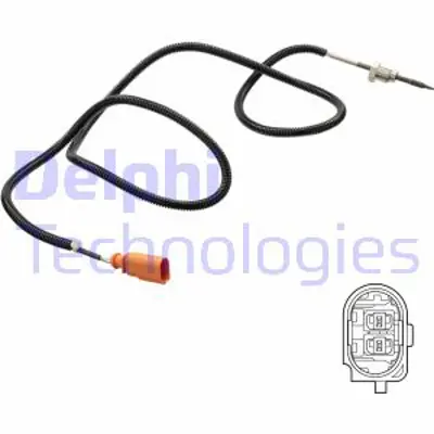 DELPHI TS30181 Egzoz Sıcaklık Sensoru (Turuncu Dızel Partıkul Fıltresı) On Q7 07>15 Touareg 07>10 Cata 