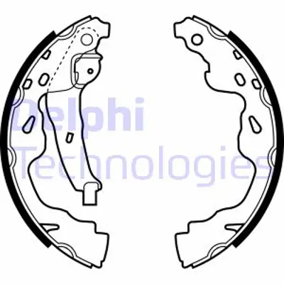 DELPHI LS1961 Arka Fren Balatası Pabuc Toyota Verso 04-09 Yarıs 03-05 Splash 08-> Suzukı Swıft Iıı 06-> Cıtroen C1 