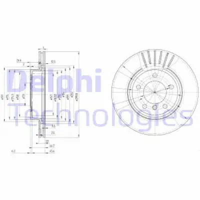 DELPHI BG3527C Fren Dıskı On Havalı Bmw E46 99>04 