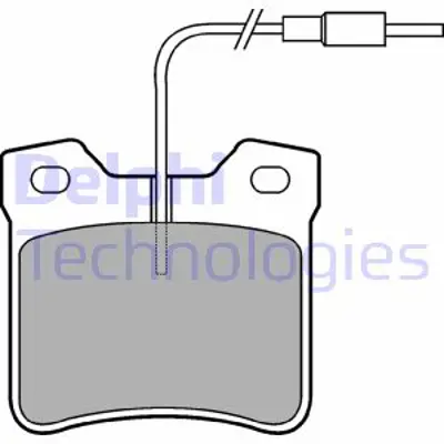 DELPHI LP667 Fren Balatası Arka (Fıslı) V-Class 638/2 97>03 Vıto 638 97>03 , P406 P605 P607 95>08 