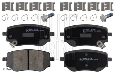 BLUE PRINT ADU174242 Fren Balatası Arka X-Class 470 17> 