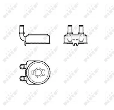 NRF 31739 Yag Sogutucusu 206 Gtı 307 406 Ym Ew10j4(2.0 16v) -  Partner Iı Expert Dw8b (03-08) / Xsara Pıcasso  