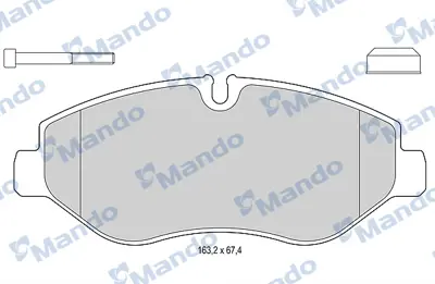 MANDO MBF015563 On Fren Dısk Balata Daıly Iıı C / L / S Tum Modeller 05 / 06> 